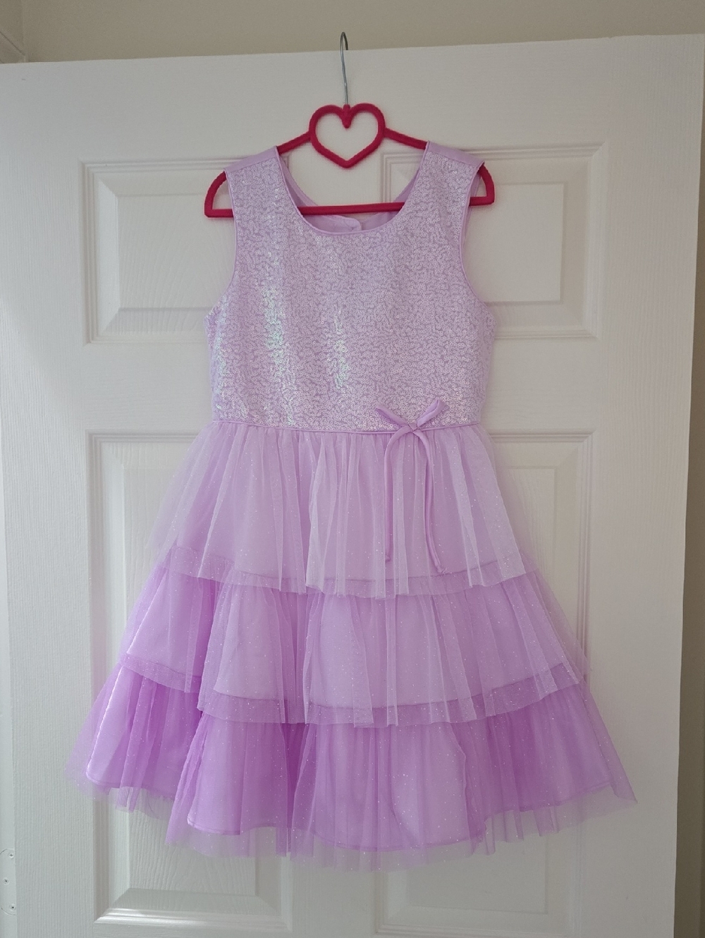 Jona Michelle Lilac Sequin Party Dress